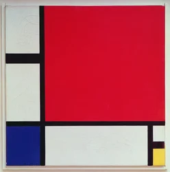 Composition avec rouge, bleu et jaune, 1930